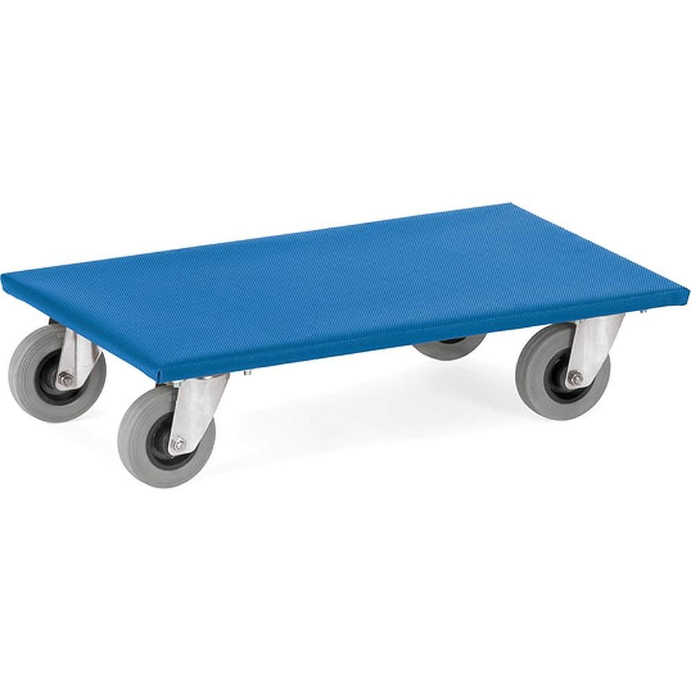 Fetra Möbelroller 2351, Ladefläche 600x300 mm, Vollg. blaugrau