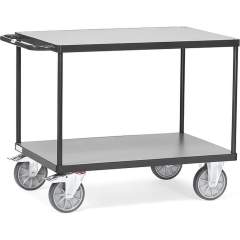 Fetra 2400/7016. Heavy table top carts Grey Edition. up to 600 kg, 2 shelves
