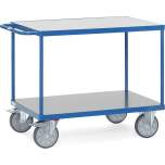 Fetra 24001430. Table top carts with rigid PVC panel platform. up to 600 kg, 2 shelves, with rigid PVC panel platform