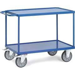Fetra 2402W. Table top carts with steel sheet trays. up to 600 kg, with 2 steel sheet trays, with rim 10 mm high
