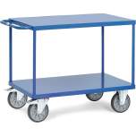Fetra 2403B. Table top carts with steel sheet platforms. up to 600 kg, with 2 steel sheet platforms, flush with frame