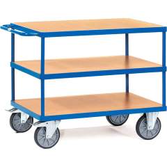 Fetra 2420. Heavy table top carts. up to 600 kg, 3 shelves