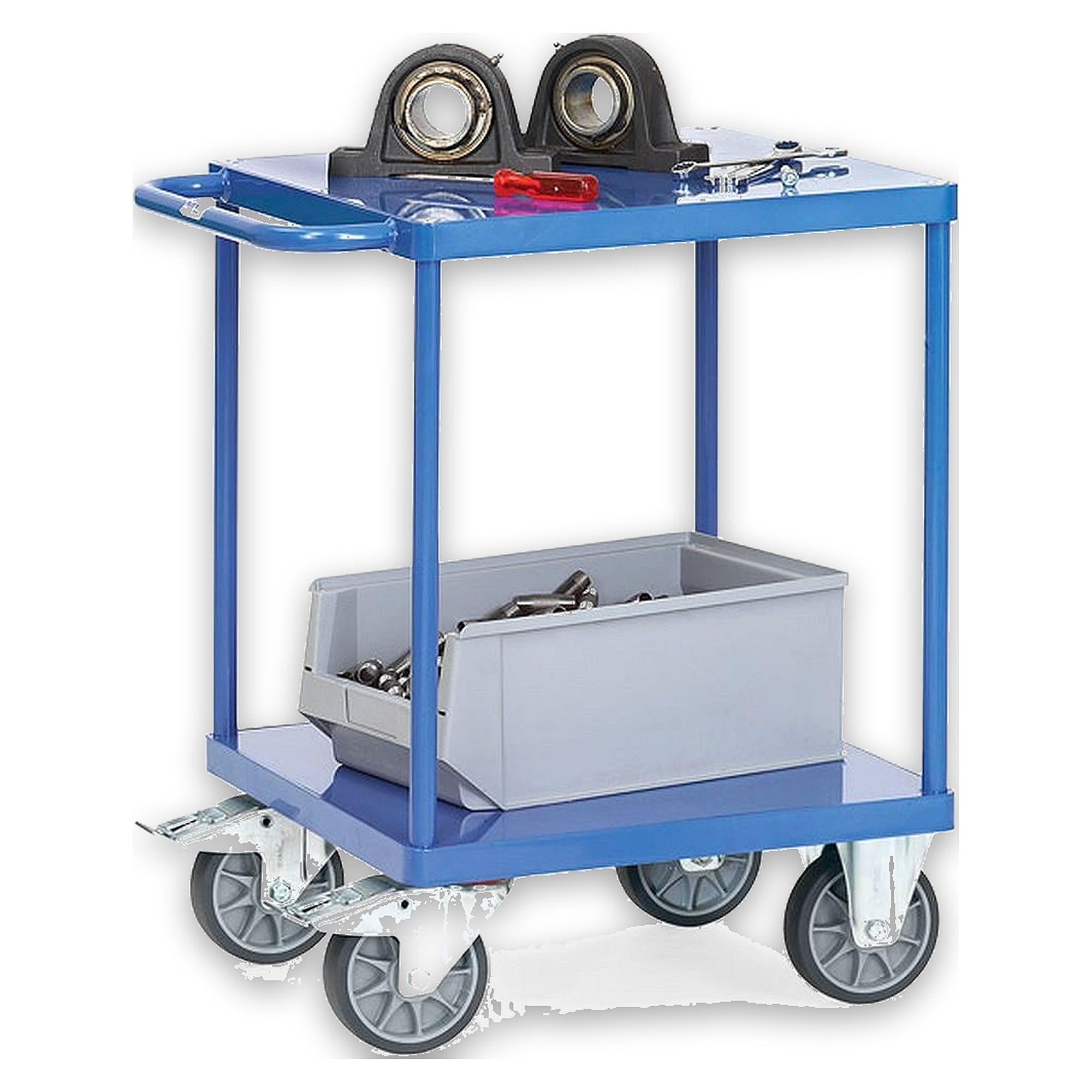 Platform Trolley 600 x 600 mm 400kg with flush sheet-steel platforms - Fetra 2496B