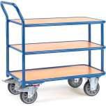 Fetra 2610. Table top carts. 3 shelves
