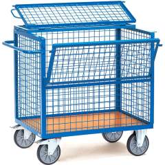 Fetra 2762. wire  cage carts. 600 kg, wire  lattice 50x50x4 mm, with cover