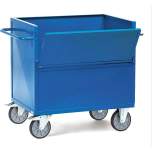 Fetra 2843. Sheet steel box carts. 600 kg, angle steel construction, sides made of sheet steel