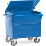 Fetra 2862. Sheet steel box carts. 600 kg, angle steel construction, sides made of sheet steel, with cover