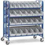 Fetra 2892. Assembly trolley. 300 kg, with boxes, two-sided