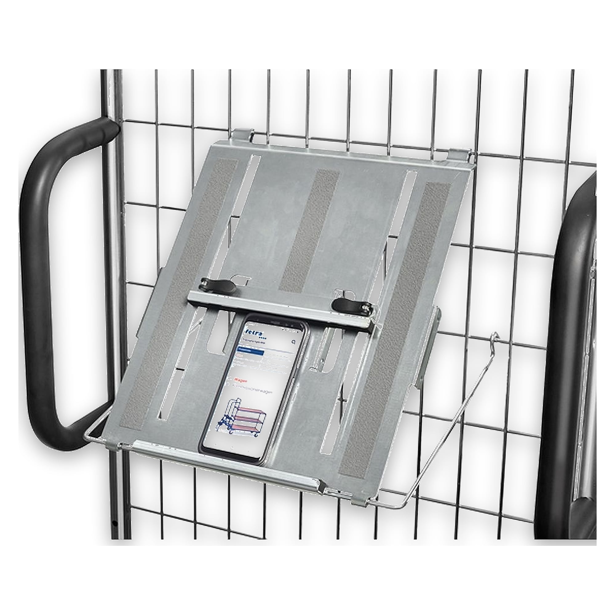 Tablet Holder Galvanised with Cam Clamp for fetra Transport Units - Fetra 28TH