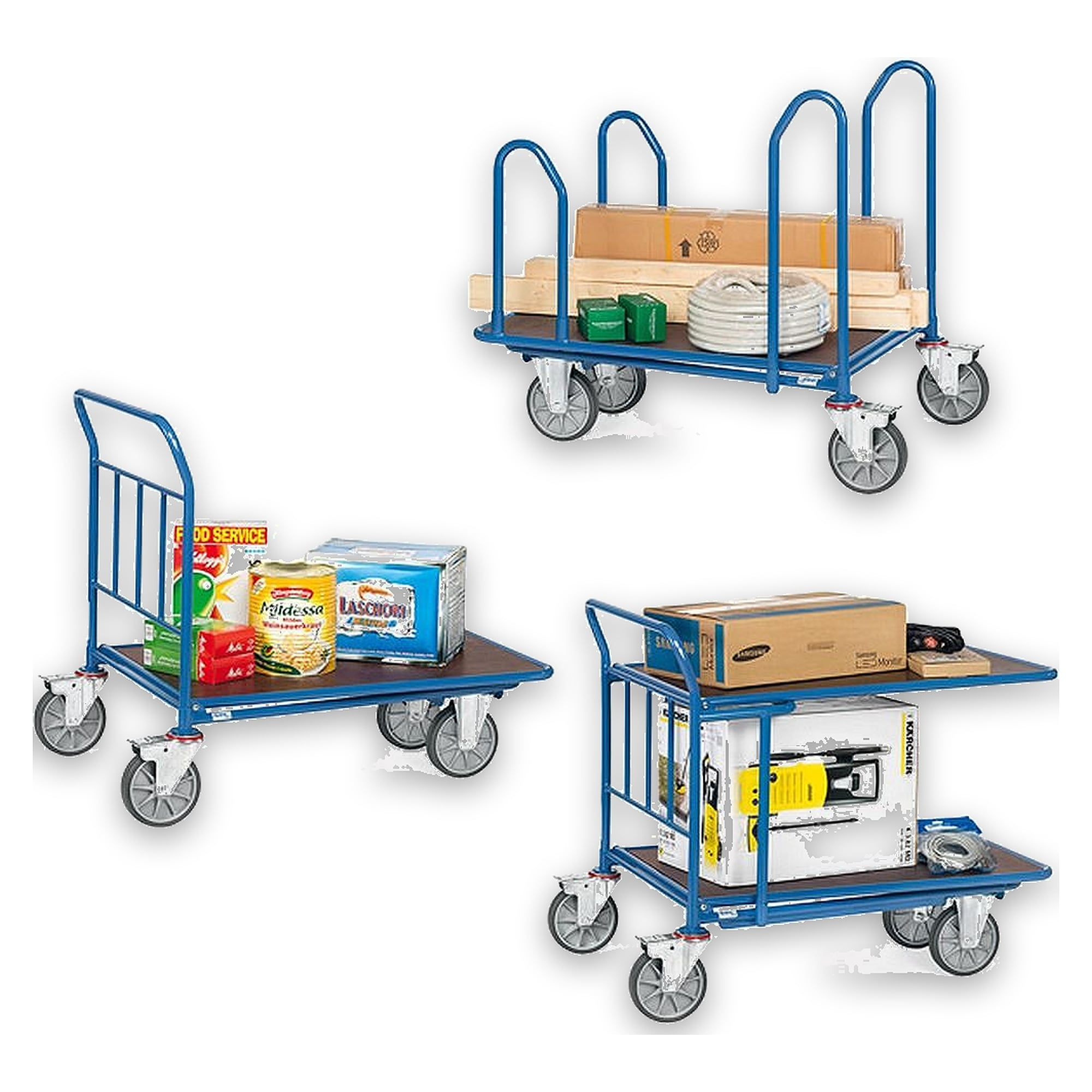 C+C-Wagen 500 kg, Ladefläche 850 x 500 mm - Fetra 2960
