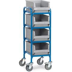 Fetra 32921. Storage trolley. 250 kg, with 4 storage boxes