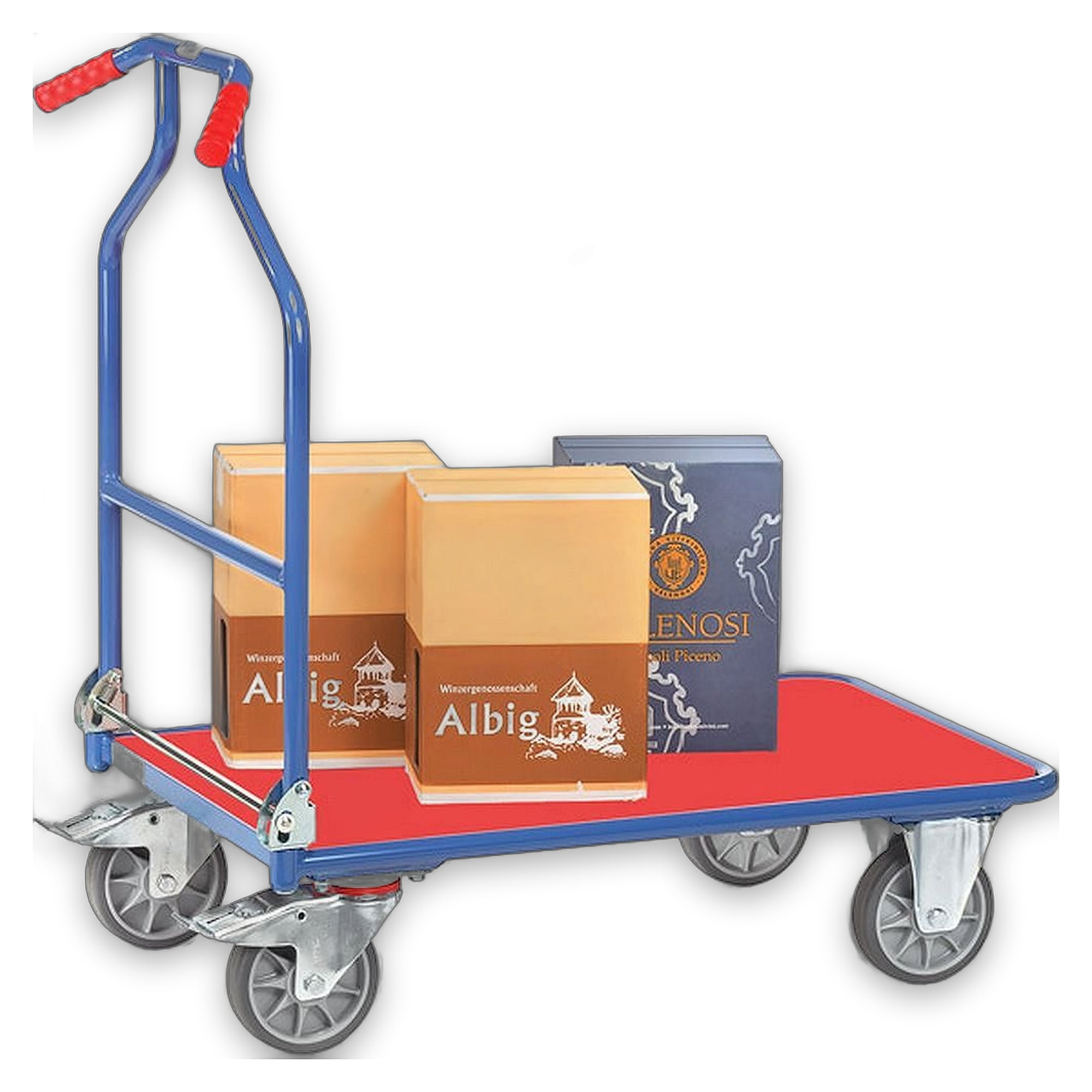Optiliner Folding Platform Trolley 400 kg, 900x600 mm - Fetra 3301