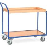 Fetra 3740. Leichte Tischwagen. 300 kg, mit 1 Boden und 1 Kasten aus Holz, Griff hochstehend