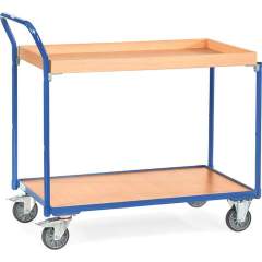 Fetra 3742. Leichte Tischwagen. 300 kg, mit 1 Boden und 1 Kasten aus Holz, Griff hochstehend