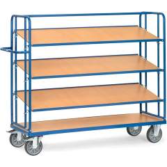 Fetra 4255. Shelved trolley with shelves. 500 kg, with 3 detachable shelves, height 1560 mm