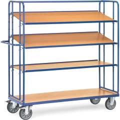 Fetra 4395. Shelved trolley with shelves. 500 kg, with 3 detachable shelves, height 1800 mm