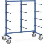 Fetra 4614-1. Trolley with carrier spars. 500 kg, 12 one-side carrier spars, PVC hose