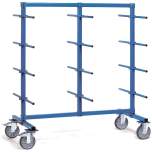 Fetra 4625-1. Trolley with carrier spars. 500 kg, 24 two-side carrier spars, PVC hose