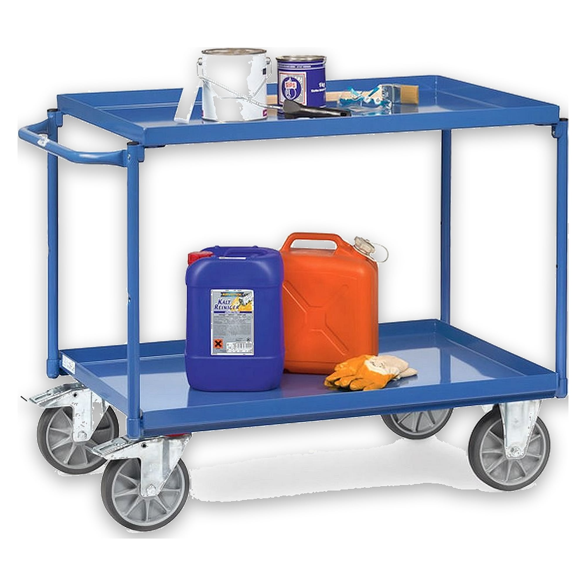 Platform Trolley 850 x 500 mm 400 kg, 2 Shelves - Fetra 4820