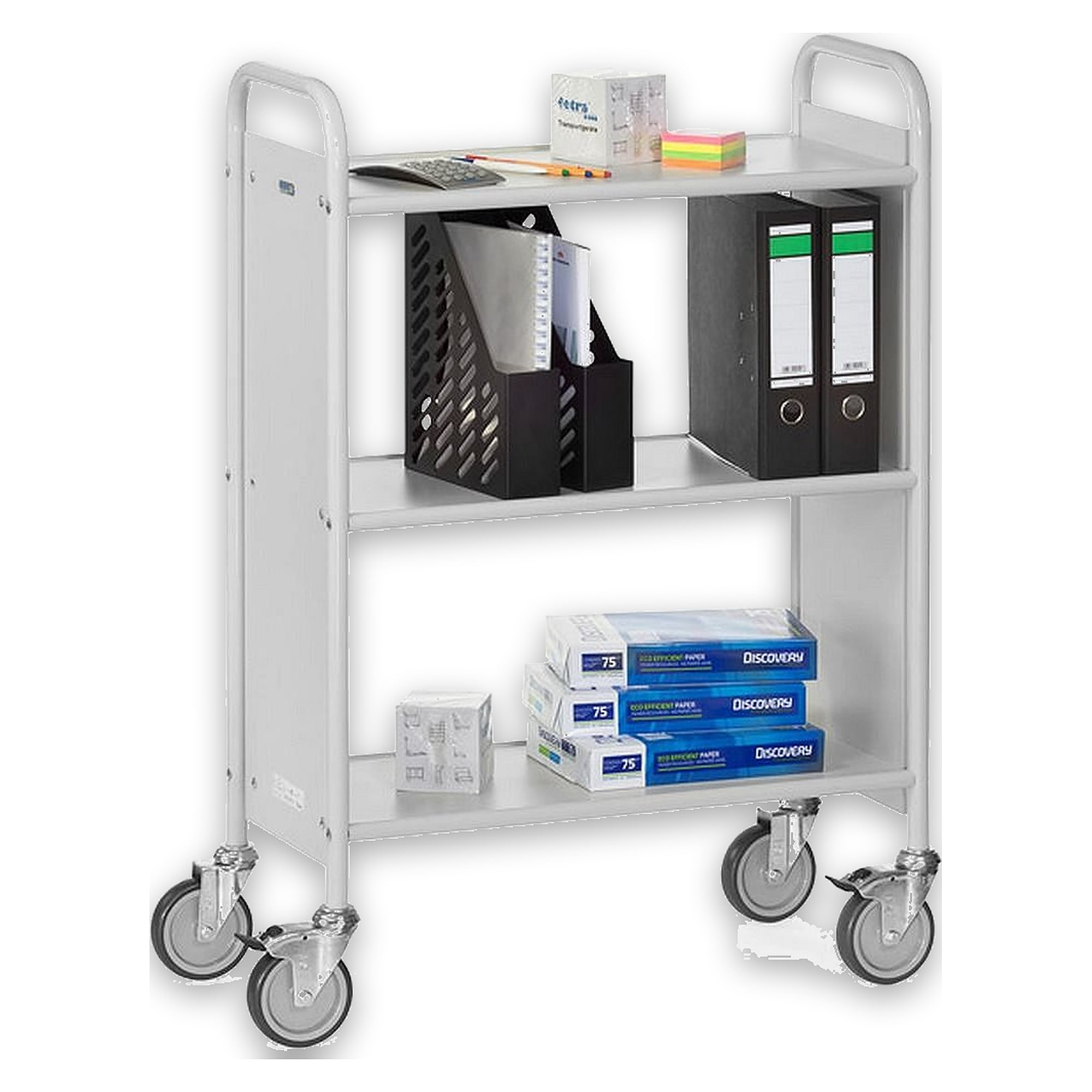 Office Trolley 720 x 350 mm 150 kg, open, no panels - Fetra 4870