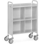 Fetra 4873. Office trolleys. 150 kg, with 3 shelves, 1 sepa Rating plate and 1 back wall