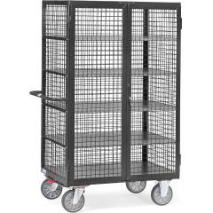 Fetra 5392/7016. Box carts 750 kg Grey Edition. 750 kg, 5 shelves, double wing door and vertical locking rod