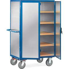 Fetra 5592. Box carts 750 kg. 750 kg, 5 shelves, aluminium sheet, vertical locking rod