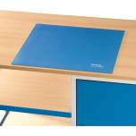 Fetra 5880. Schreibunterlage. für die Tischplatte. blau, Größe 485x485 mm