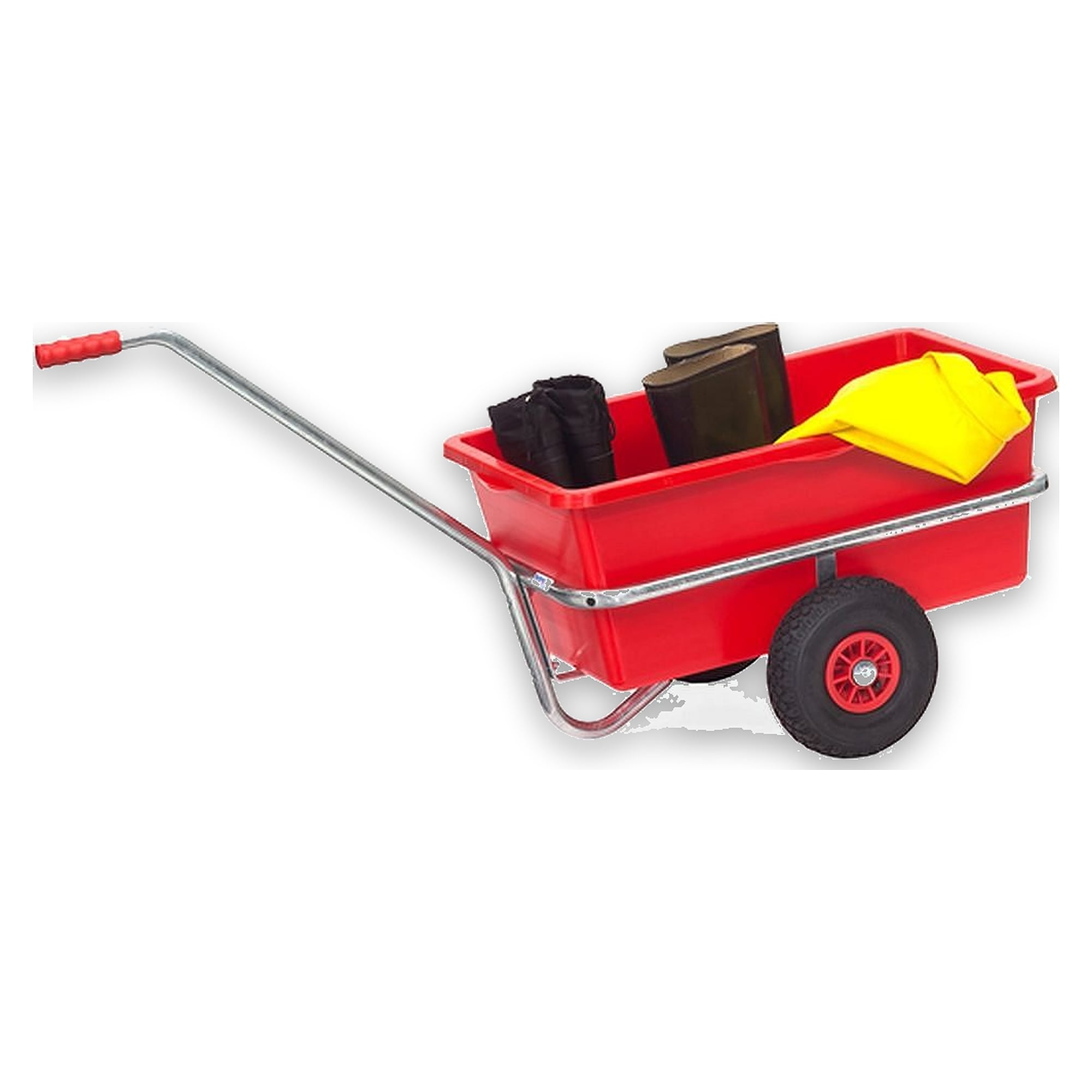 Handwagen mit Kunststoffmulde 90 Liter 200 kg Vollgummi - Fetra 6101V
