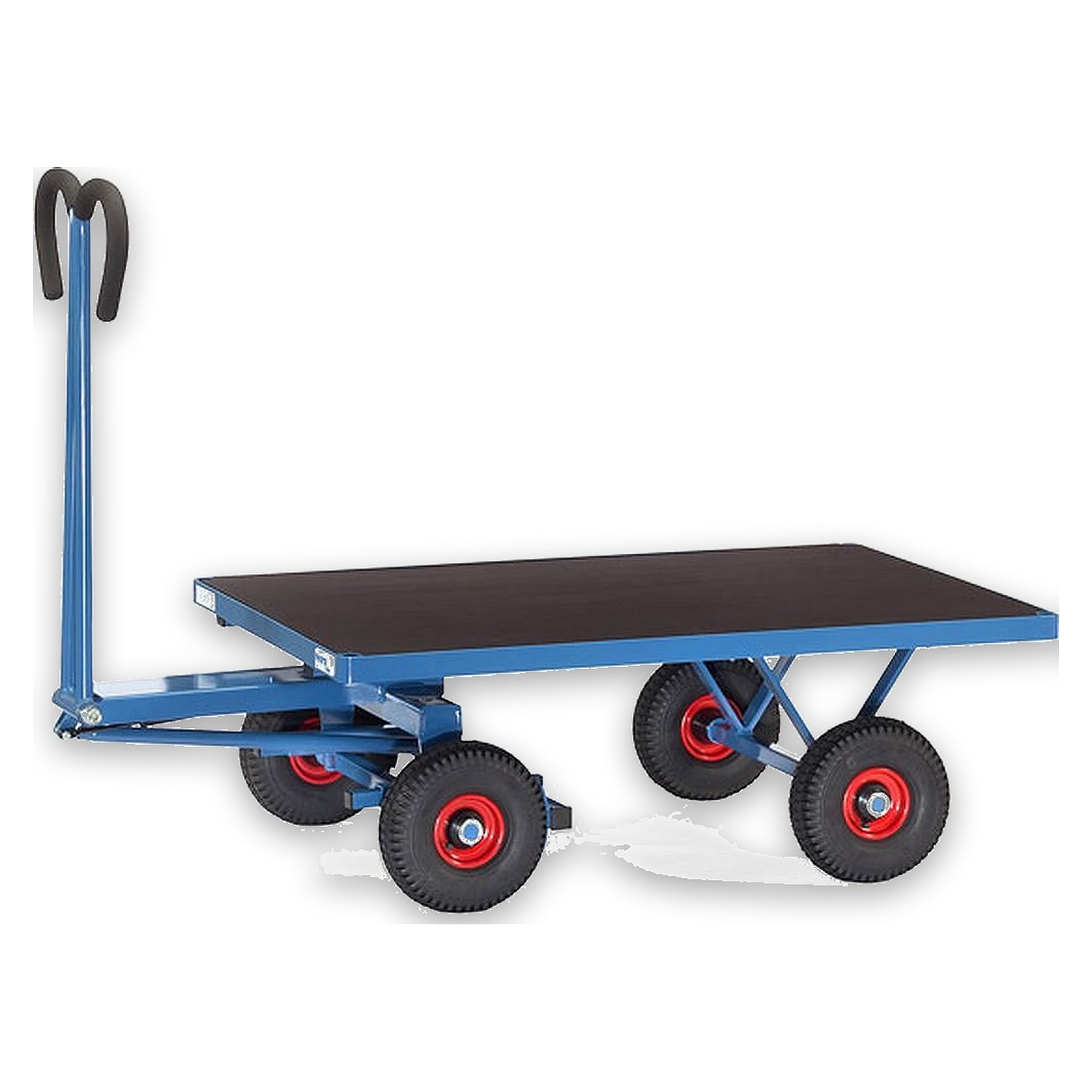 Platform Truck 2000 x 1000 mm 1250 kg pneumatic tyres with tow eye - Fetra 6406LZ