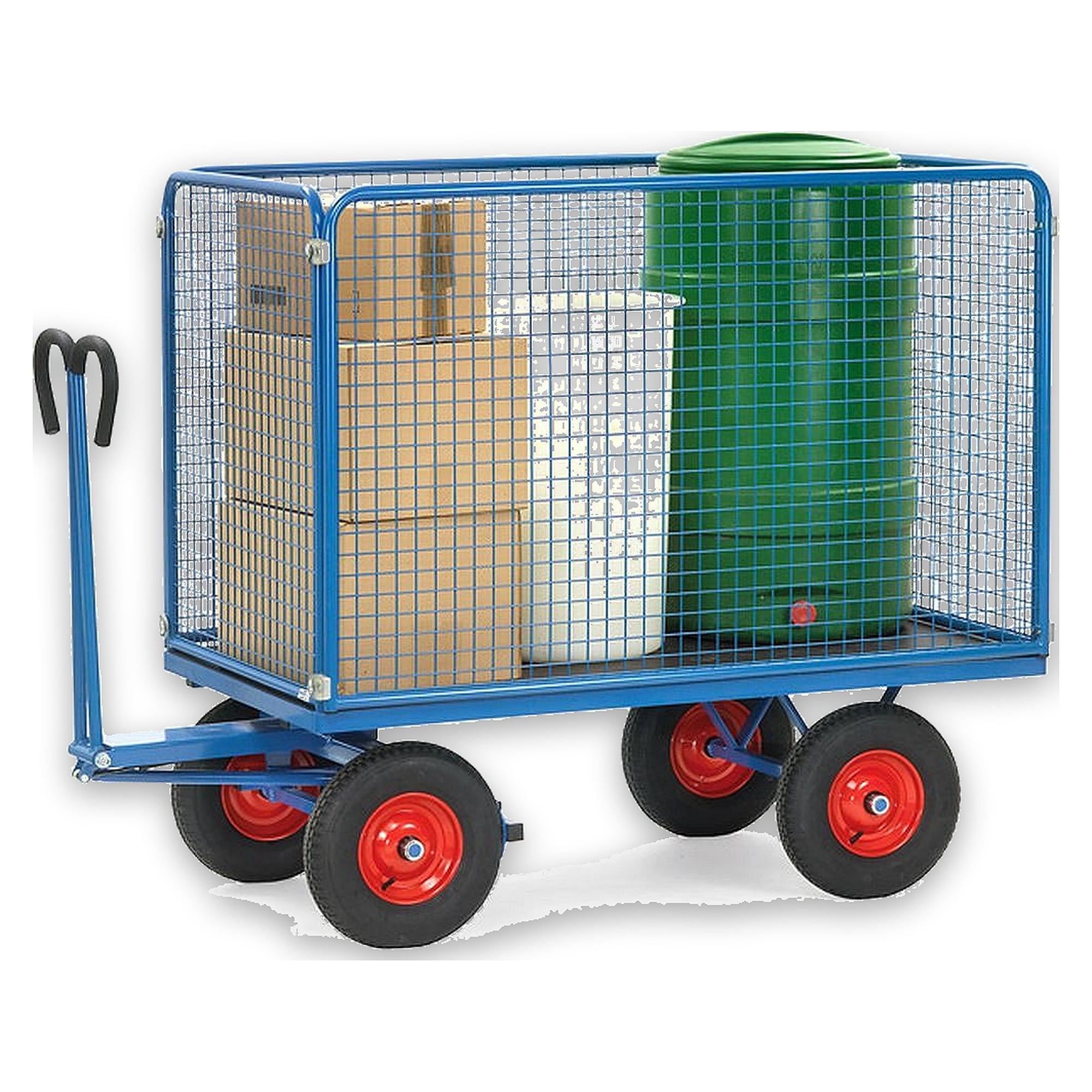 Mesh-wall platform truck 1135x795 mm, 750 kg capacity - Fetra 6443V