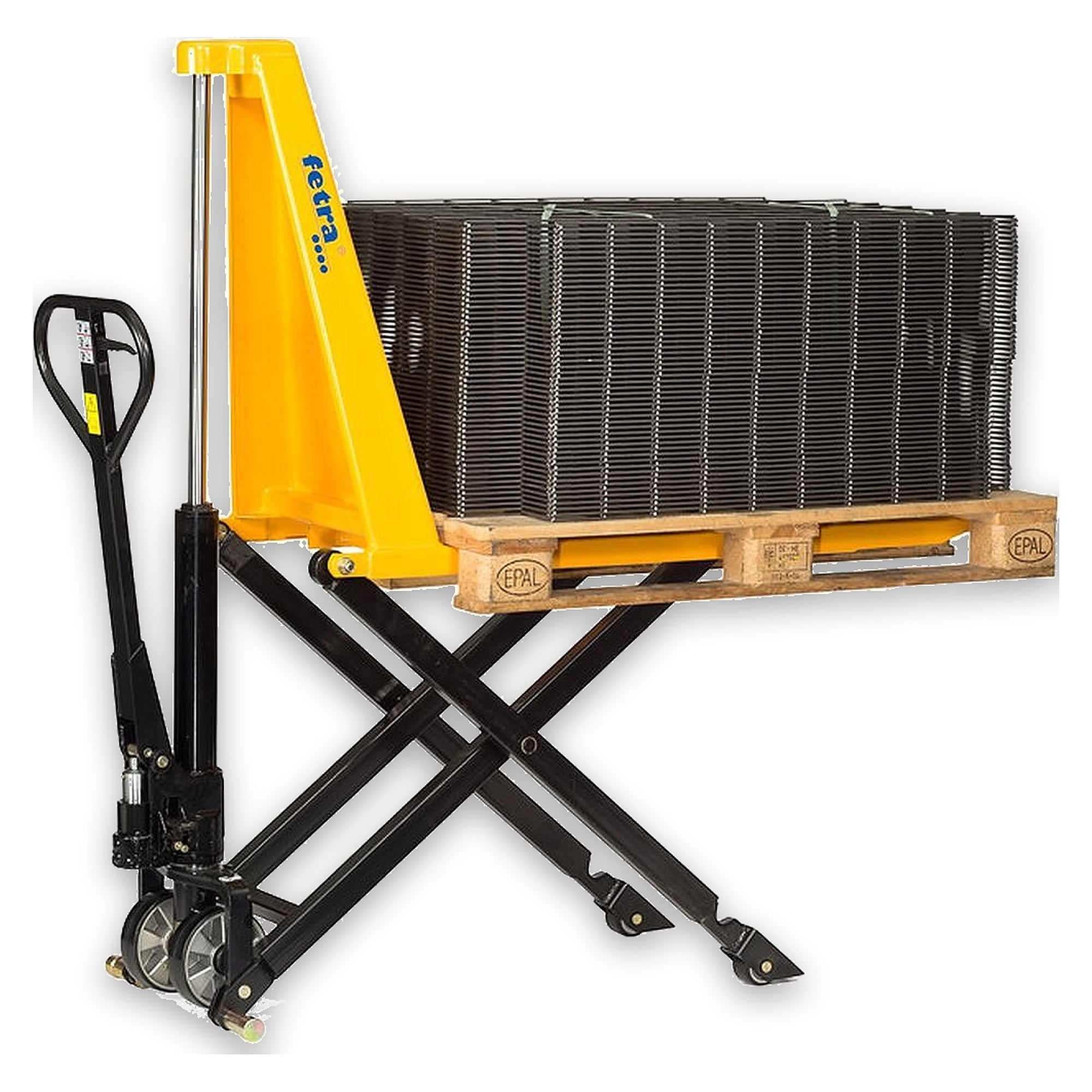 Scheren-Hubwagen 1000 kg, Gabellänge 1.165 mm - Fetra 6815