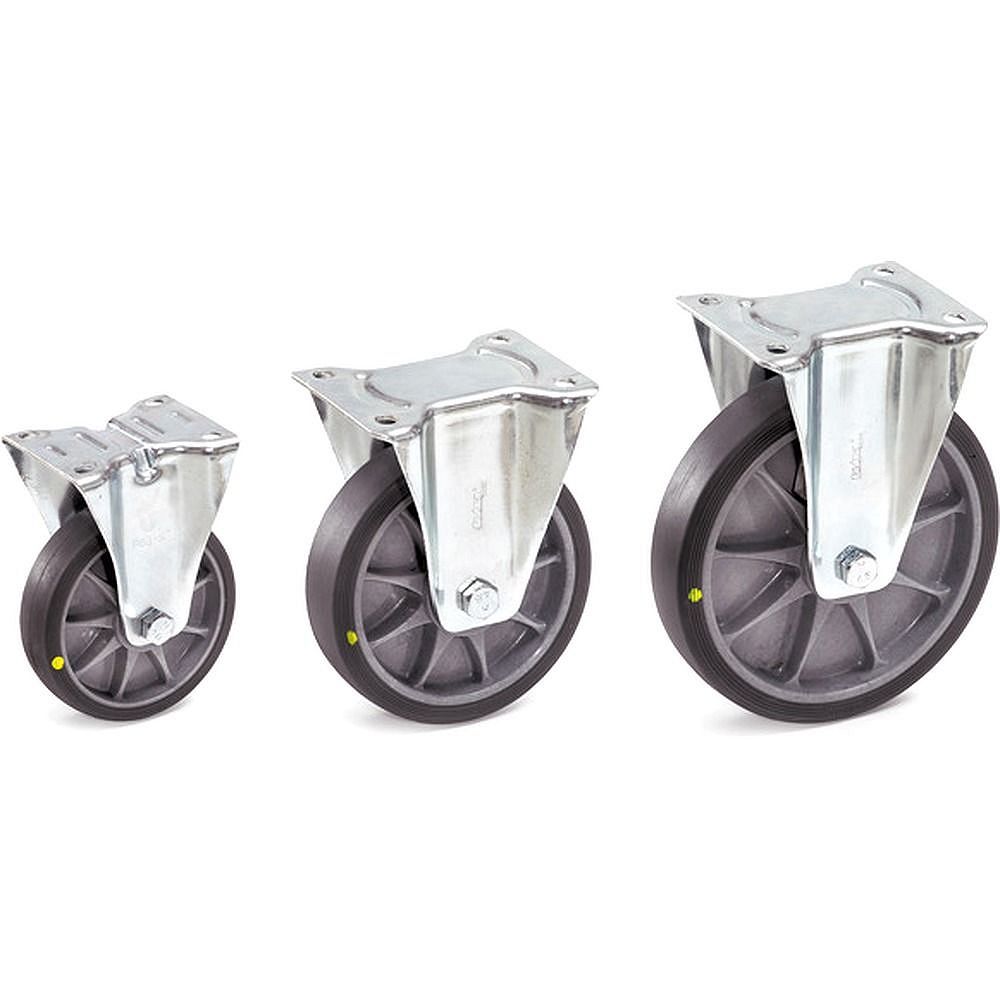 Fetra Bockrolle 200 x 40 mm, TPE-Bereifung elektrisch leitfähig