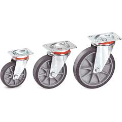 Fetra 71602. Castor wheel. Wheels with TPE tyres (thermoplastic elastomer)