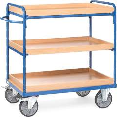 Fetra 8122. Shelved trolley with boxes. up to 600 kg, 3 boxes