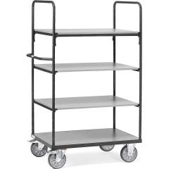 Fetra 8301/7016. Shelved trolley with shelves Grey Edition. 600 kg, 4 shelves