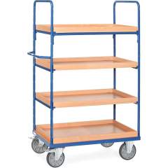 Fetra 8321. Shelved trolley with boxes. 600 kg, 4 boxes