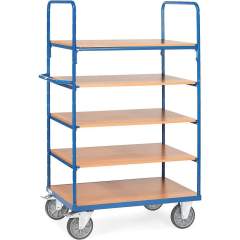 Fetra 8342. Shelved trolley with shelves. 600 kg, 5 shelves