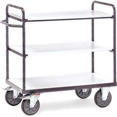 Fetra 9101. ESD shelved trolleys. up to 600 kg, 3 shelves