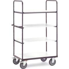 Fetra 9301. ESD shelved trolleys. 600 kg, 4 shelves