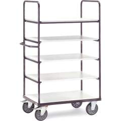 Fetra 9342. ESD shelved trolleys. 600 kg, 5 shelves