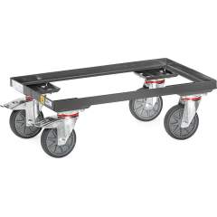 Fetra 93580. ESD euro box rollers. 250 kg, open frame