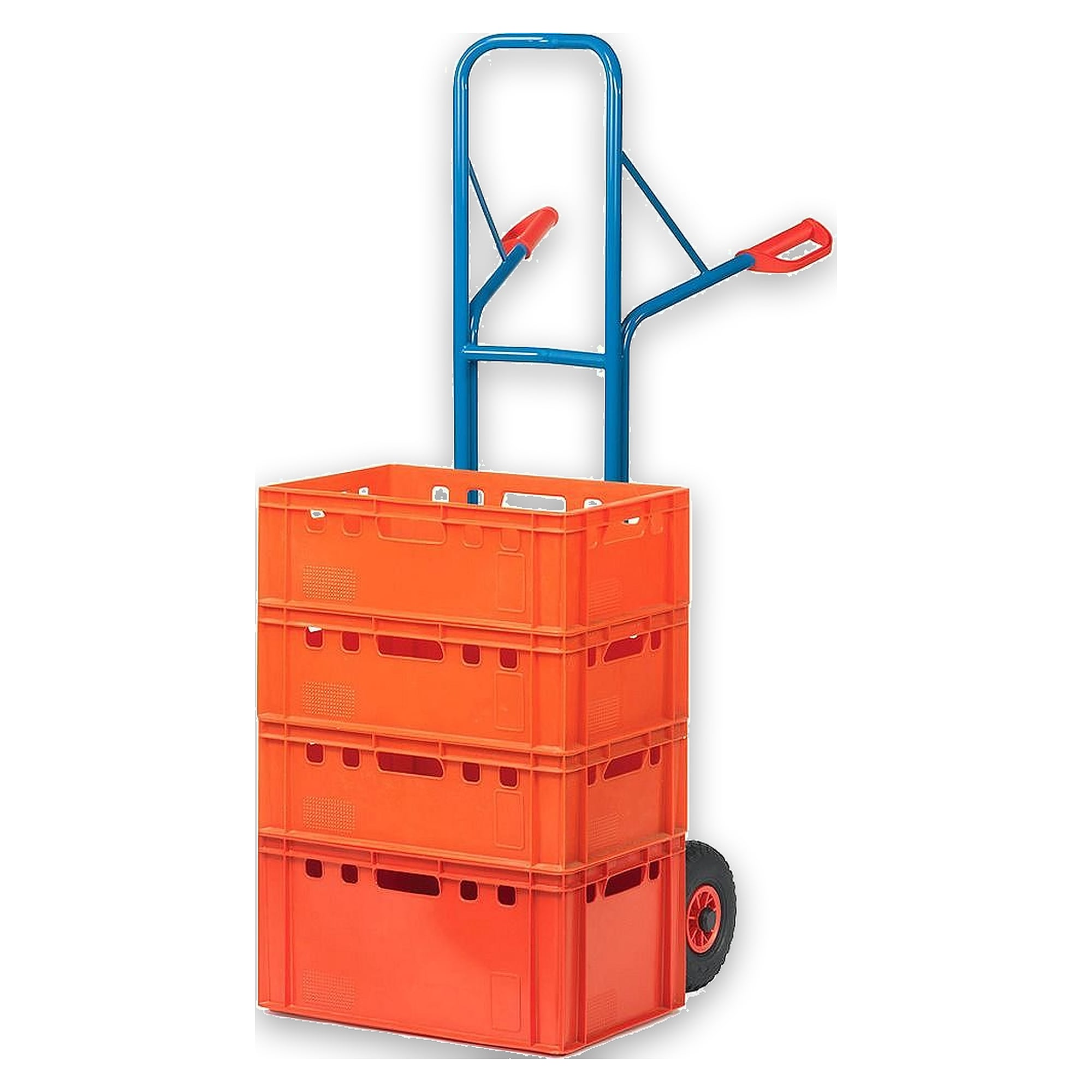 Stacking Truck 480 mm Shovel 300 kg, solid rubber wheels 260 x 56 mm - Fetra B1328V