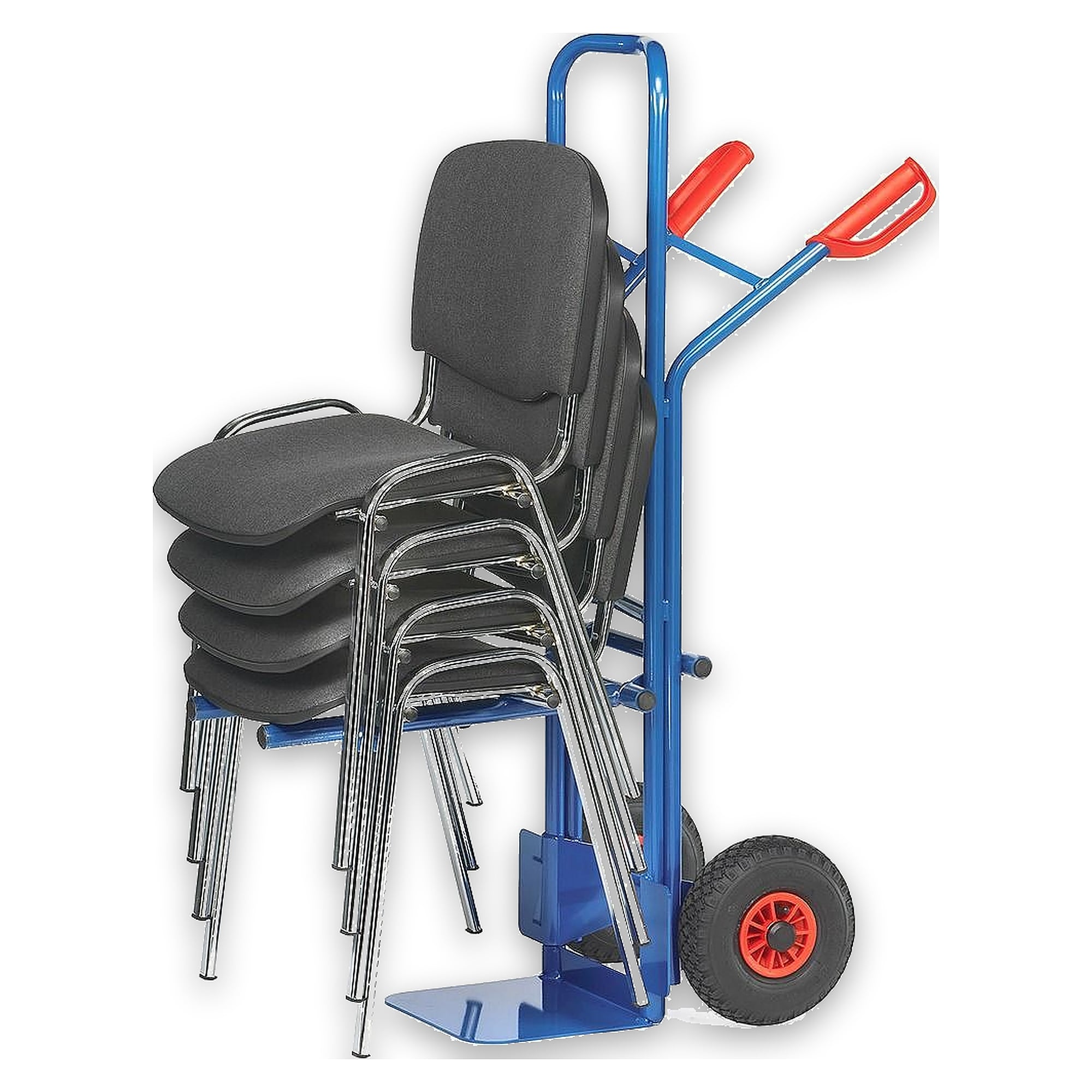 Stuhlkarre für gestapelte Stühle 70 kg, Vollgummiräder 260 x 56 mm - Fetra B1335V