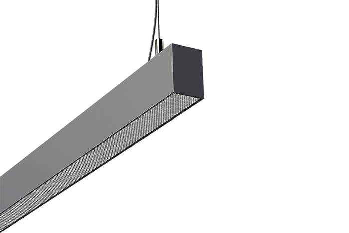 Glamox FXX589322. Innenraumleuchten FX45-P1015 0/100 AL 2000 HF 840 C2.5 MP/PC