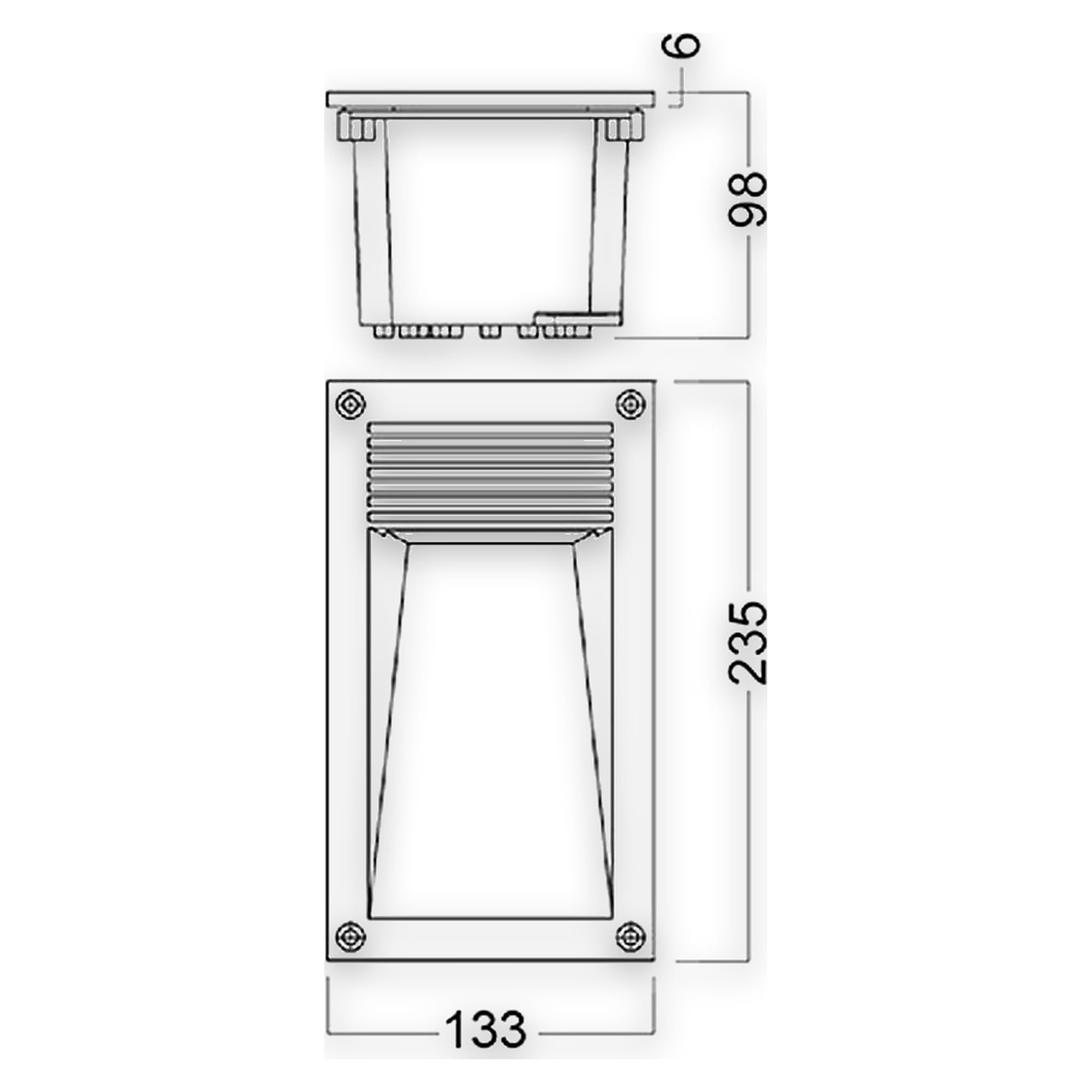 Glamox O79-R135 Außenleuchte, 65 lm, schaltbar
