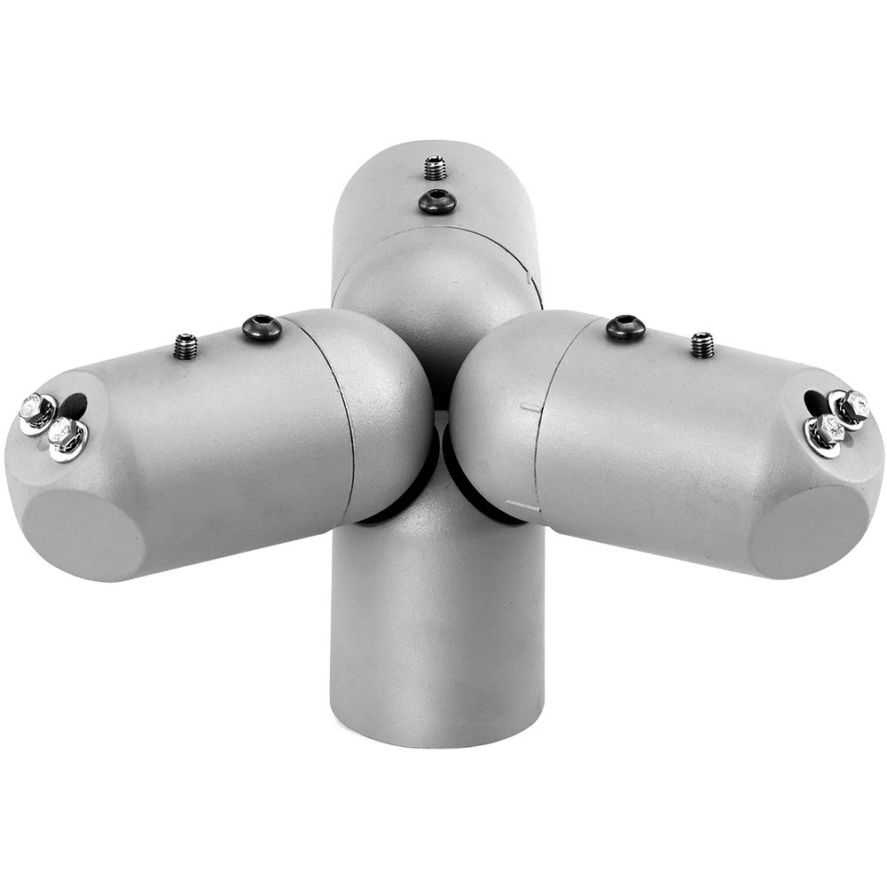 Glamox 514260282. Außenleuchten Mach 2/3 TRIPLET bracket für POLE 60 silber