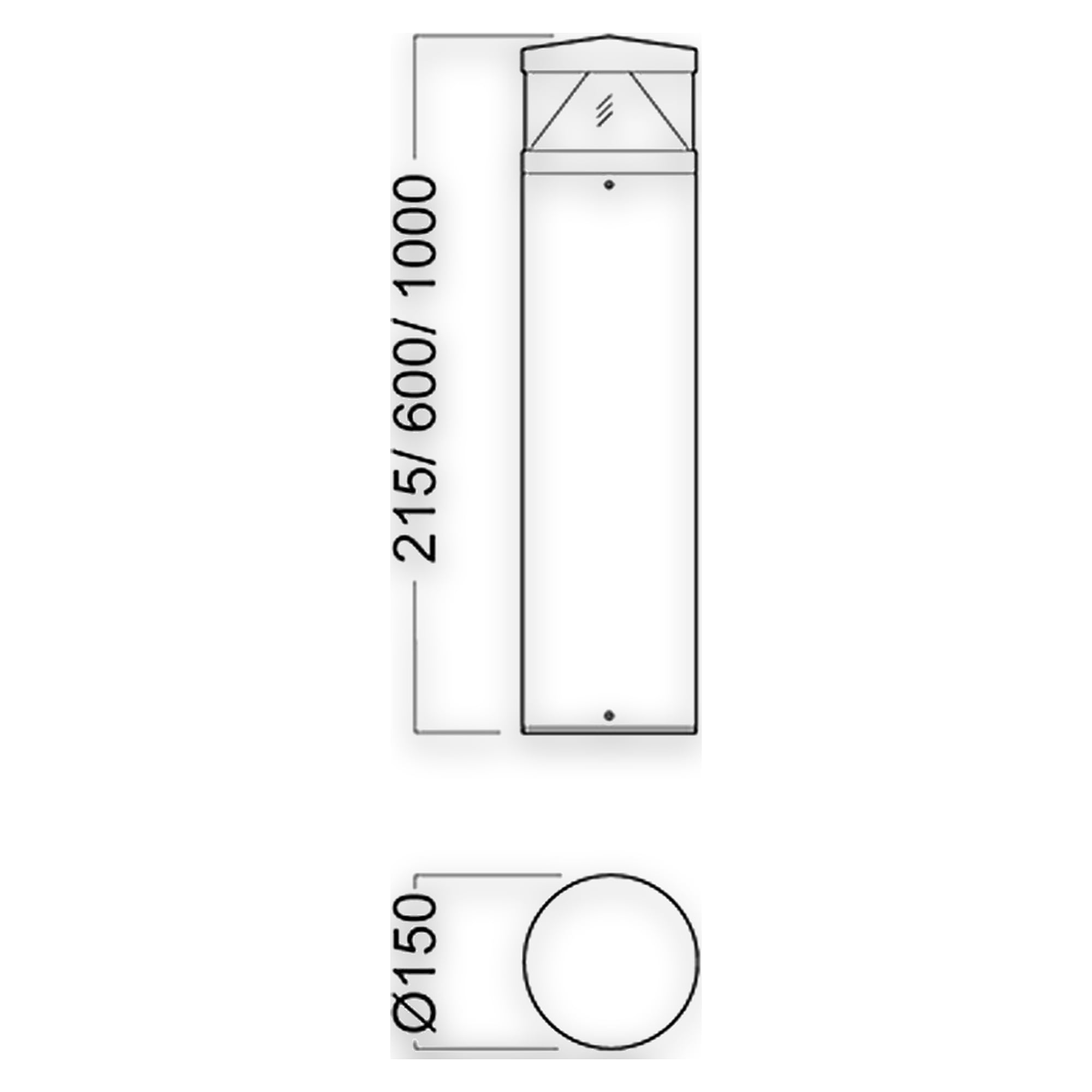 Glamox O35 outdoor luminaire, 957 lm, 4000 K, switchable