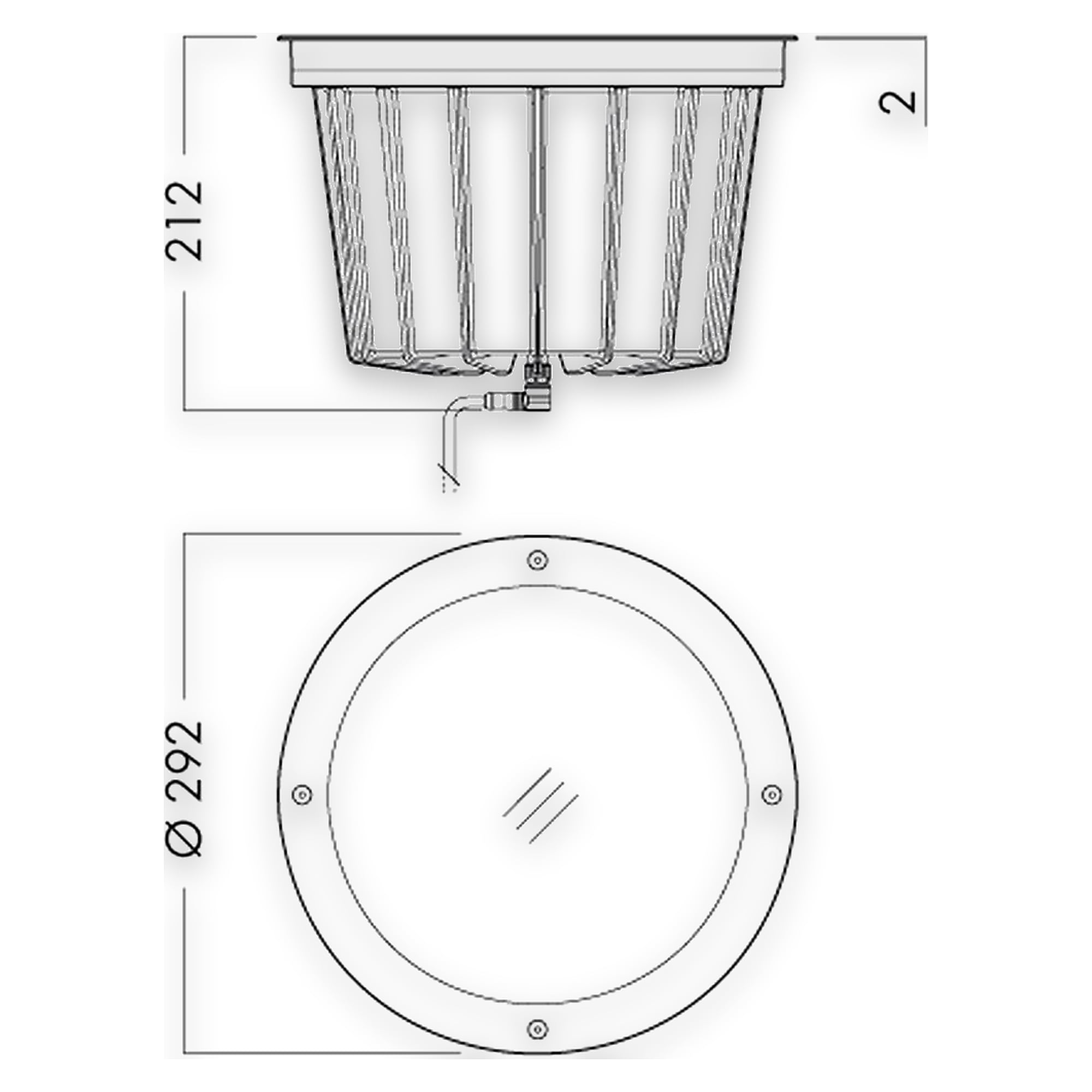 Glamox O87-R290 outdoor luminaire, 3411 lm, 4000 K, switchable