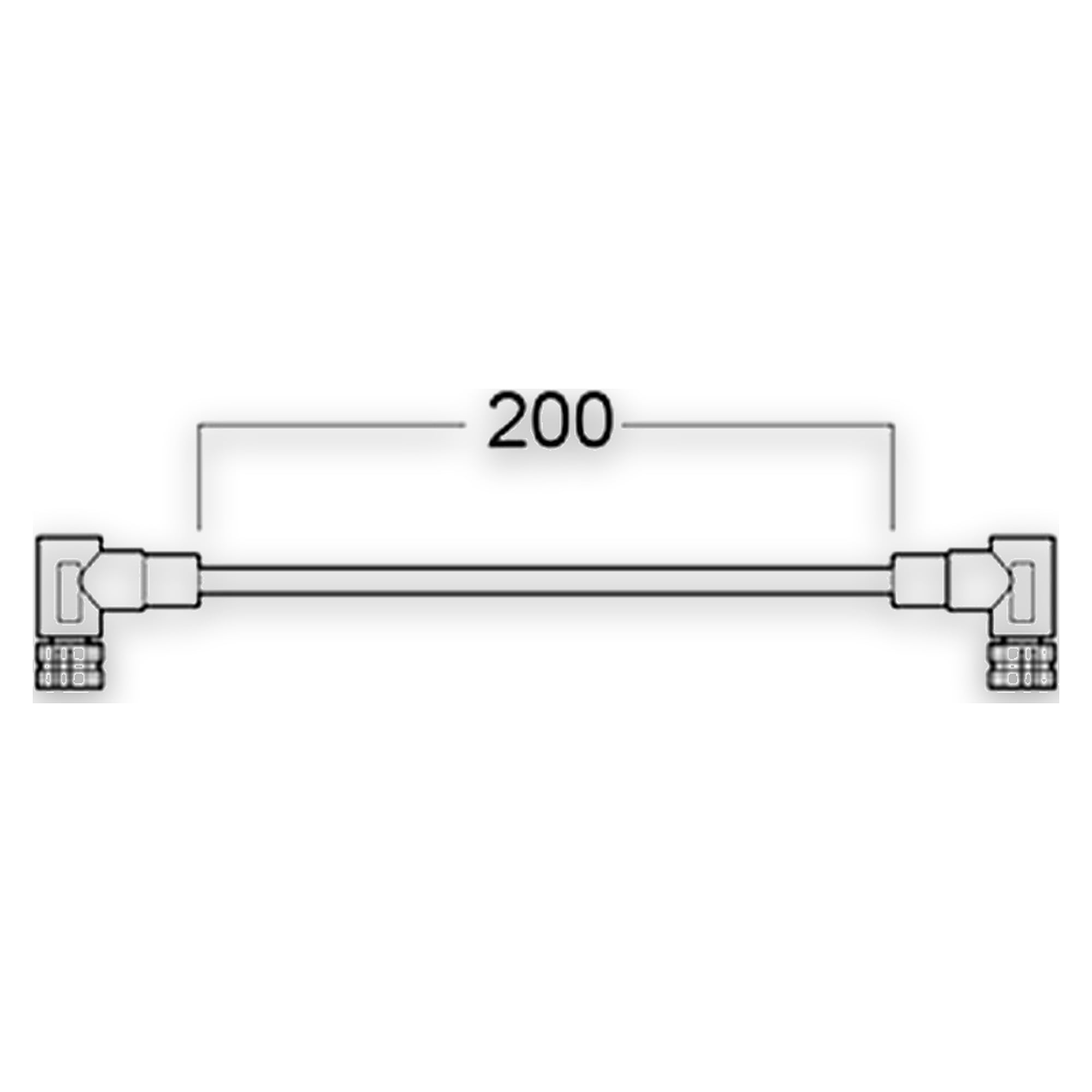 Glamox O65 SUPPLY CABLE 200MM 2-CONN